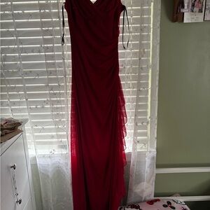 Elegant Red Evening Gown